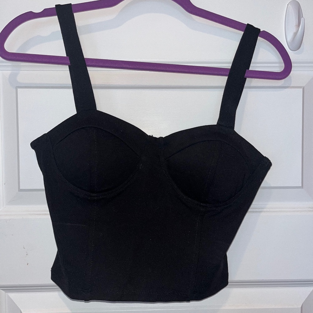 Corset Top - Black - Size M